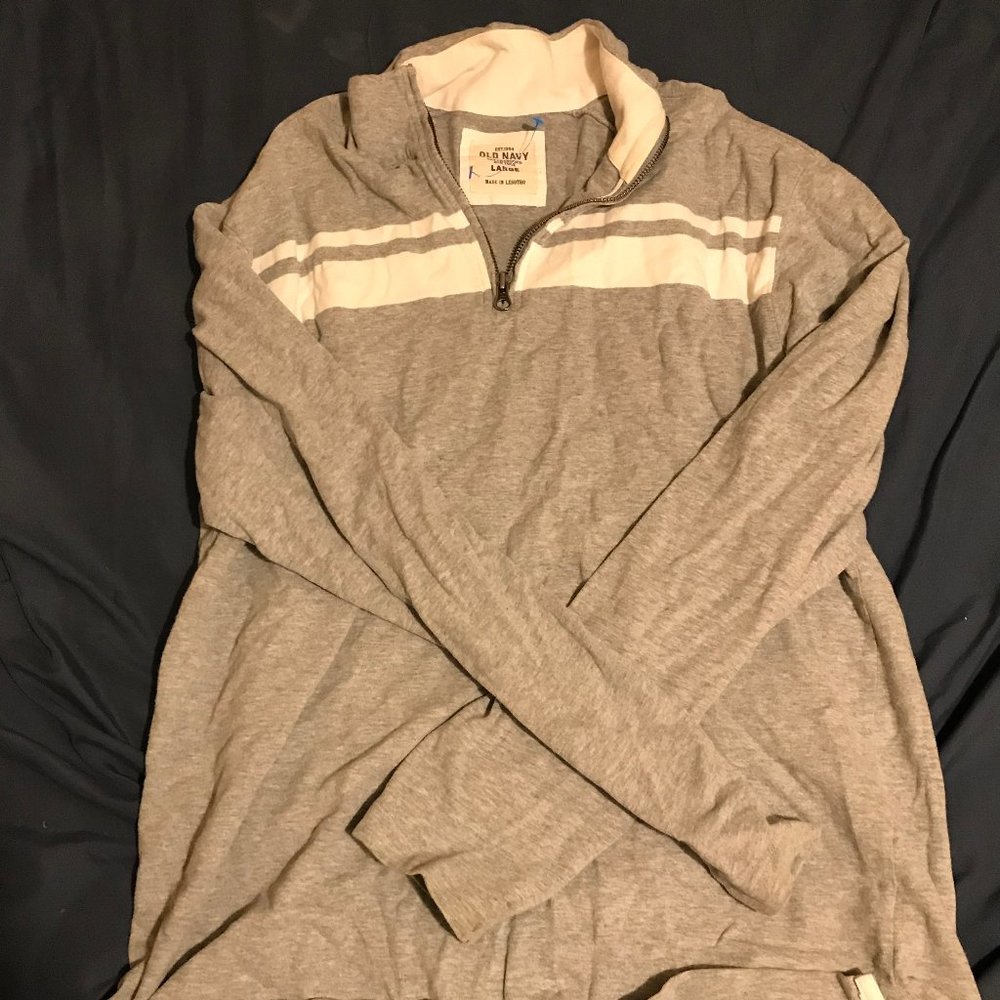Grey Long-Sleeve Shirt